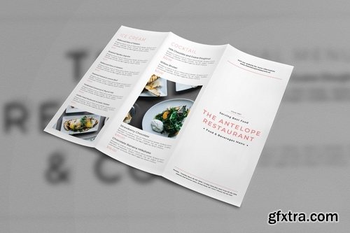 Restaurant Trifold Brochure Menu