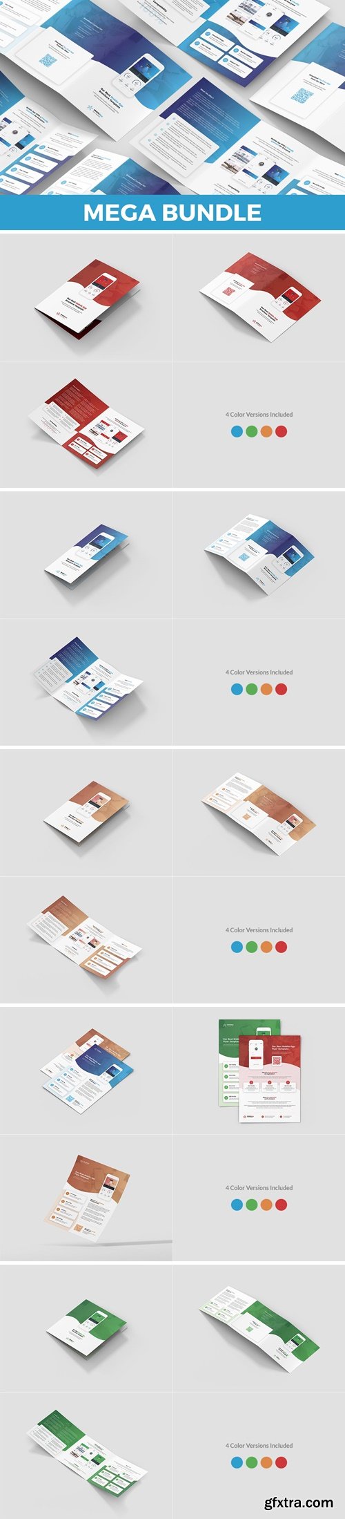 Mobile App – Brochures Bundle 5 in 1