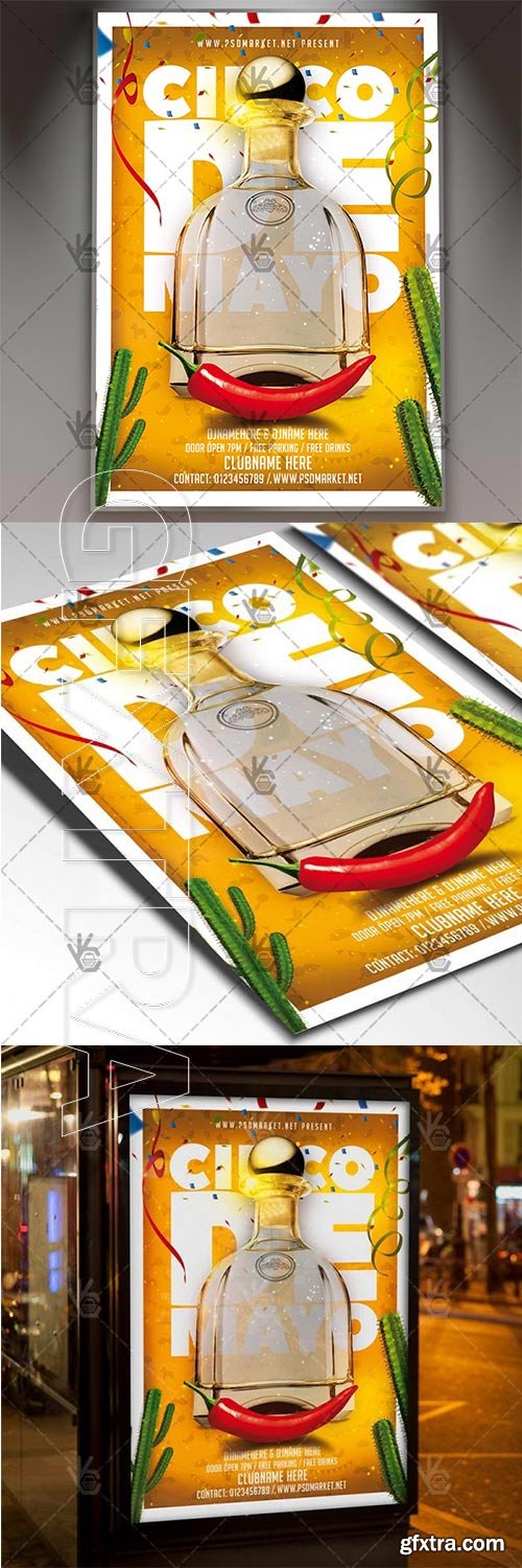 Cinco De Mayo Fiesta Flyer – Mexican PSD Template