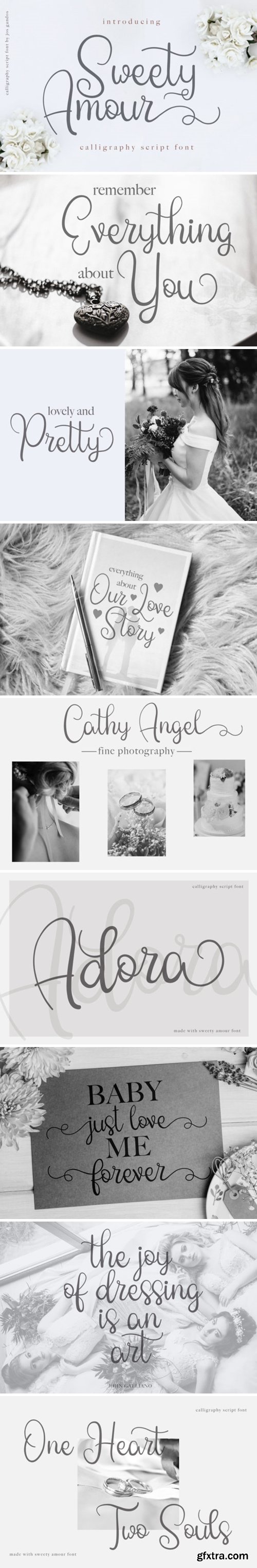 CM - Sweety Amour Calligraphy Font 3732823