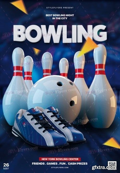 Bowling PSD Flyer Template