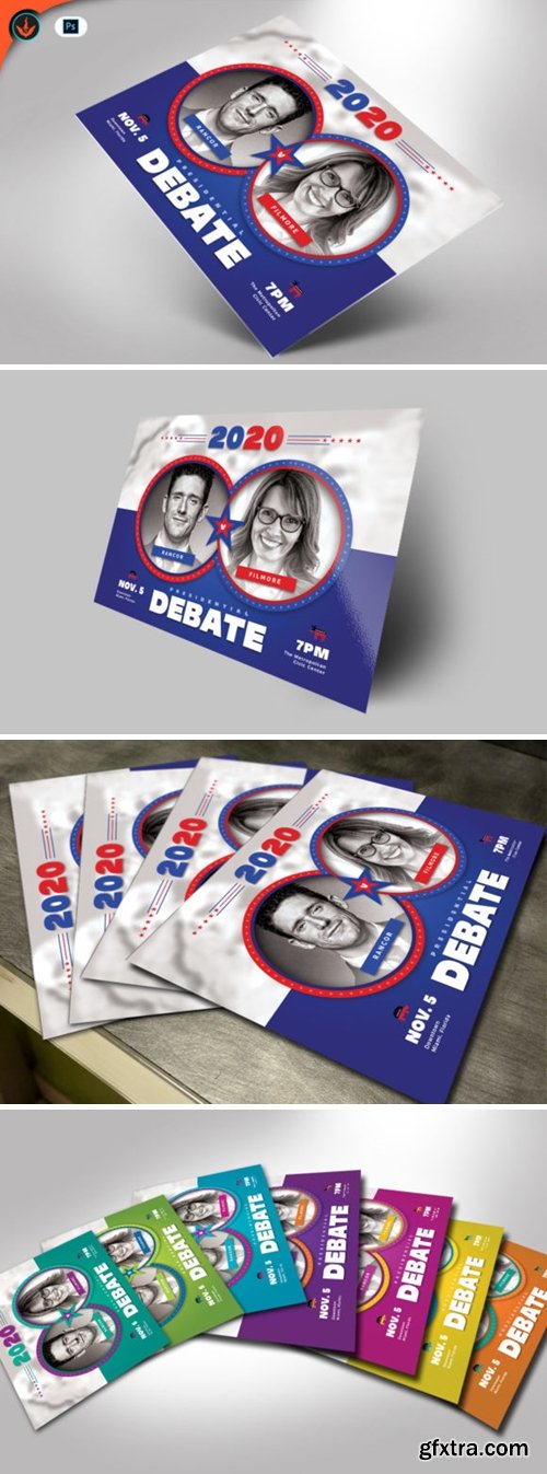 Political Debate Flyer Template