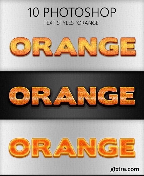 GraphicRiver - 10 Orange Photoshop Styles 6029493