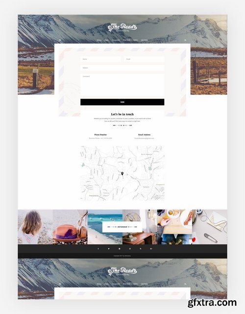 The Road - Life Style & Travel Blog Psd Template