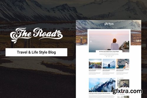 The Road - Life Style & Travel Blog Psd Template