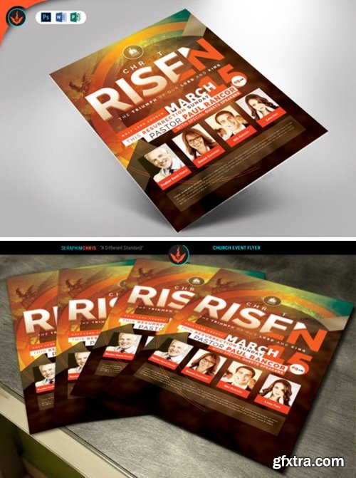 Christ is Risen Church Flyer Template