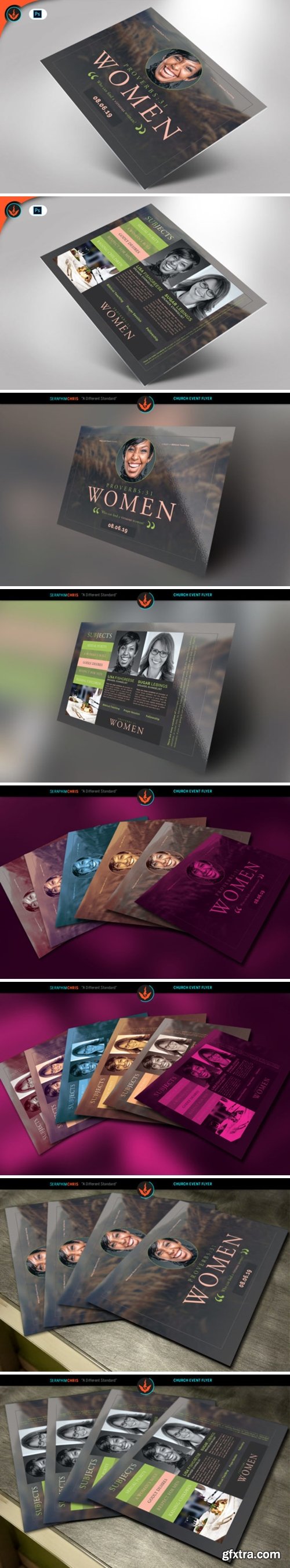 Proverbs 31 Women Church Flyer Template