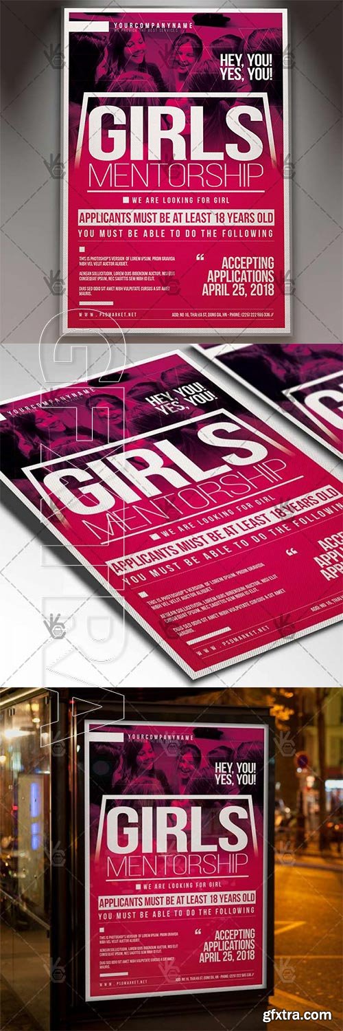 Girls Mentorship Flyer – Business PSD Template