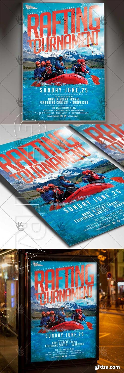 Rafting Flyer – Sport PSD Template