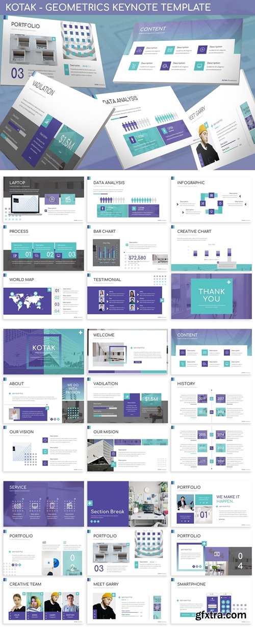 Kotak - Geometrics Keynote Template