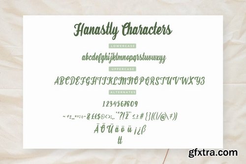 Hanastly Bold Script