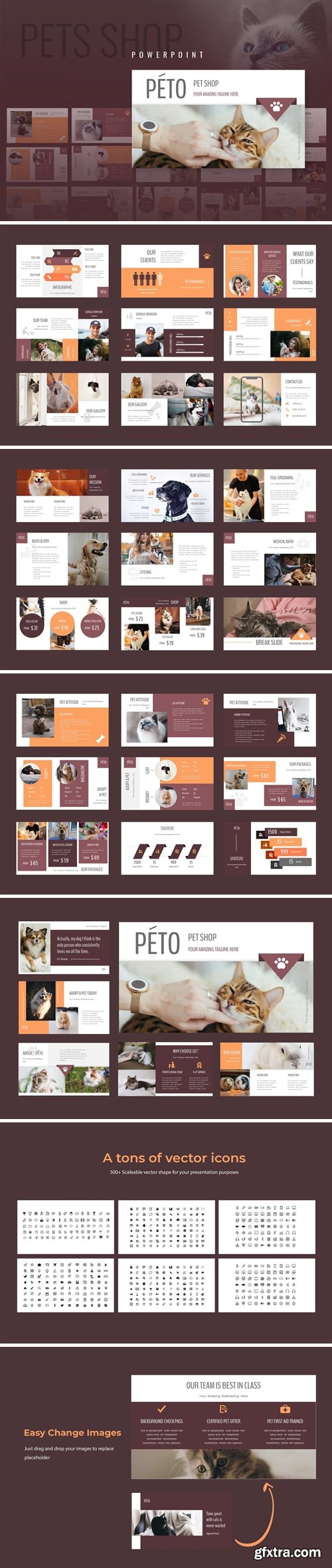 Peto - Pet Shop - Powerpoint, Keynote, Google Slides Templates