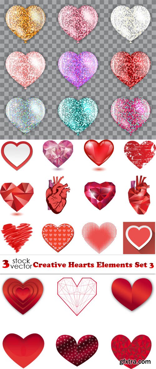 Vectors - Creative Hearts Elements Set 3