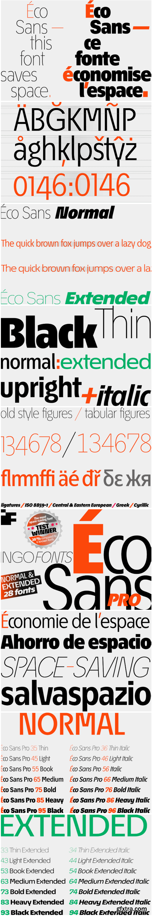 Eco Sans Pro Font Family