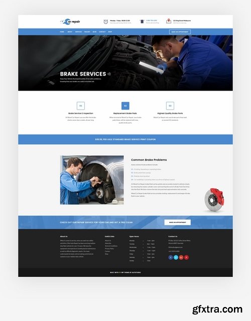 Car repair - Auto Services PSD Template