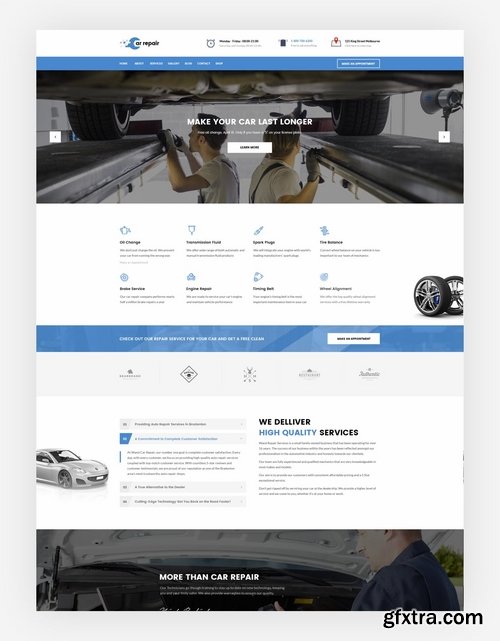 Car repair - Auto Services PSD Template