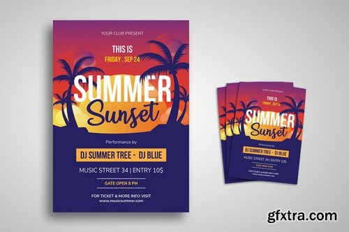 Summer Party Festival Promo Flyers