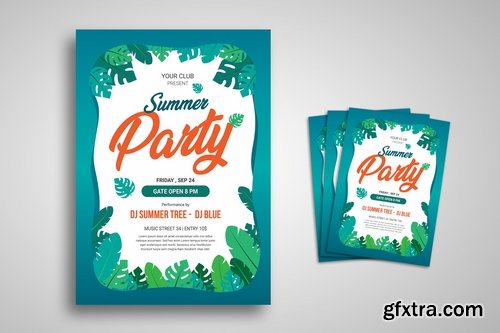 Summer Party Festival Promo Flyers