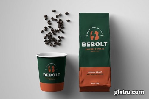 Coffee Bag Packaging Mockups