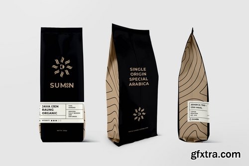 Coffee Bag Packaging Mockups