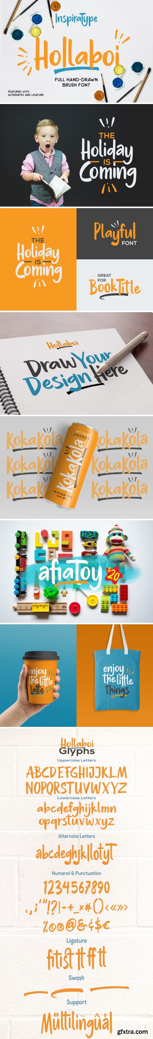 CM - Hollaboi - A Hand-Drawn Brush Font 3744184