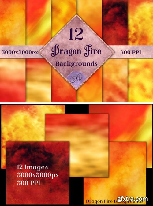 Dragon Fire Backgrounds 12 Images