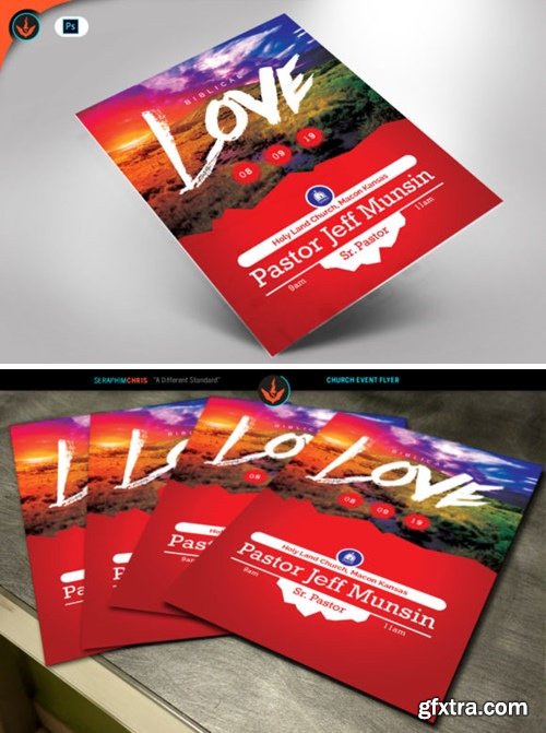 Biblical Love Church Flyer Template