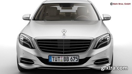 Mercedes S Class 2014 3d Model