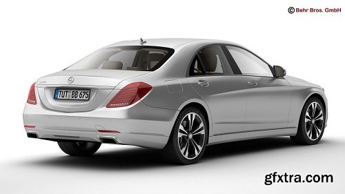 Mercedes S Class 2014 3d Model