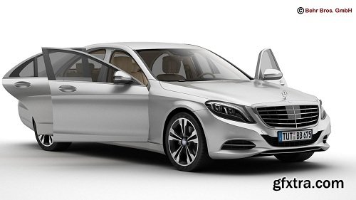 Mercedes S Class 2014 3d Model