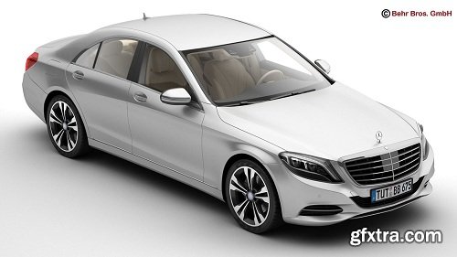 Mercedes S Class 2014 3d Model