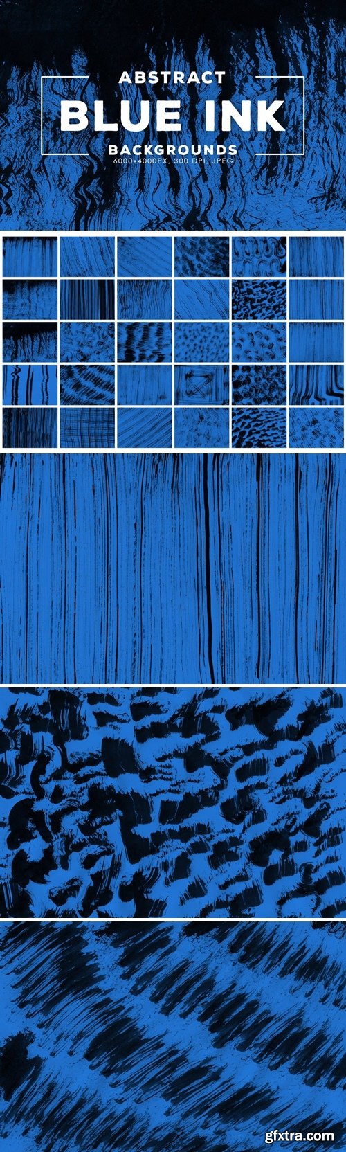 Blue Abstract Ink Backgrounds