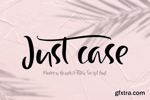 Just Case Modern Script Font