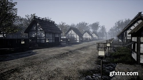 Japanese Medieval Village UE4