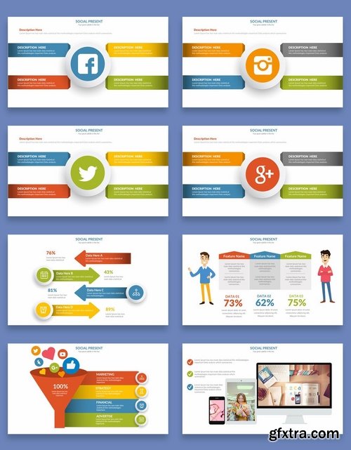 Social Network Powerpoint and Keynote Presentations