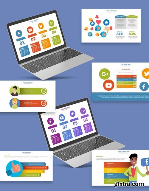 Social Network Powerpoint and Keynote Presentations