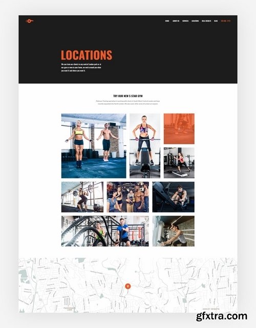 Personal Trainer - Fitness, Gym Psd Template