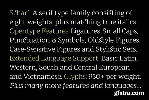 Scharf Font Family