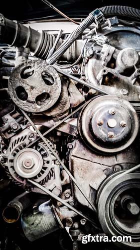 Photo - Car Engine - 9xJPGs