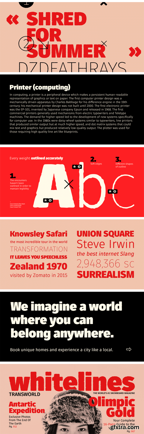 Fuse V.2 Printed Font Family