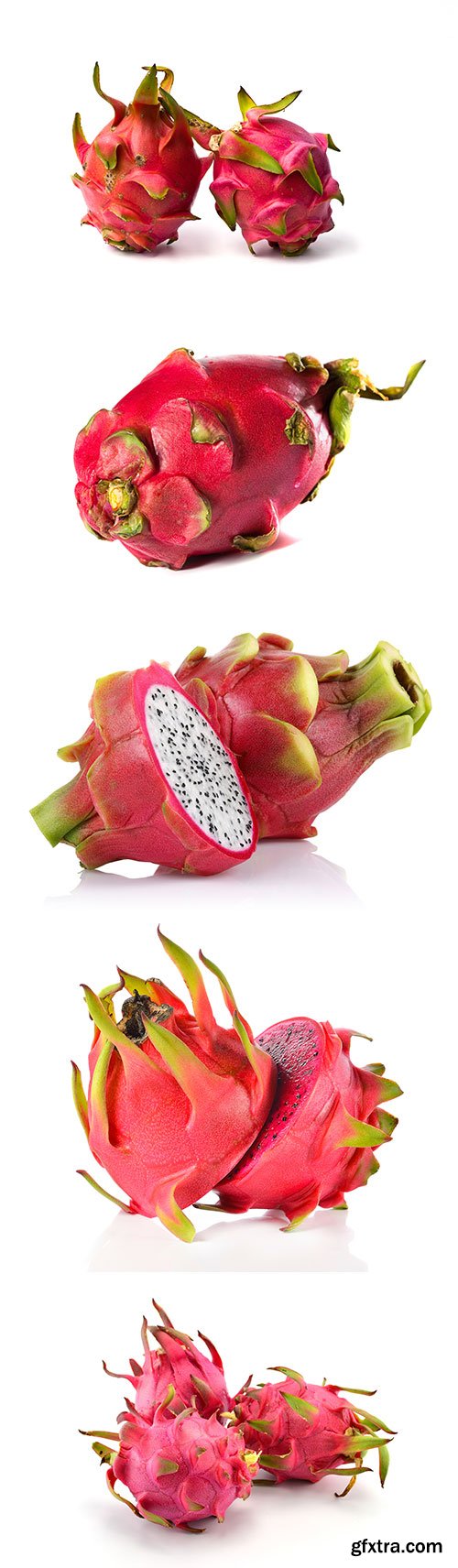 Photo - Dragon Fruit Isolated - 7xJPGs