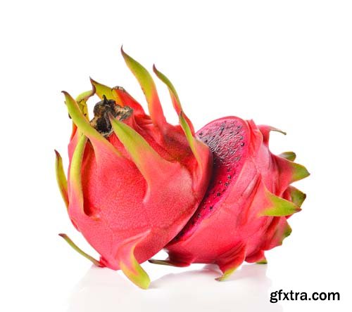 Photo - Dragon Fruit Isolated - 7xJPGs