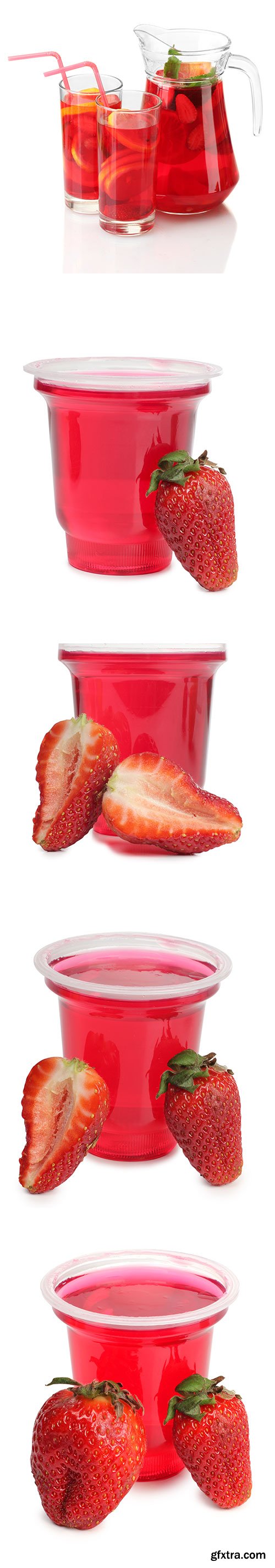 Photo - Strawberries Jam Isolated - 6xJPGs