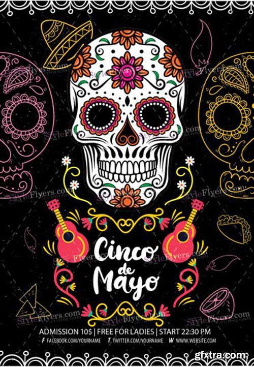 Cinco De Mayo V16 2019 PSD Flyer Template