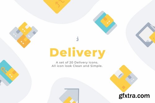 20 Delivery icons - Flat