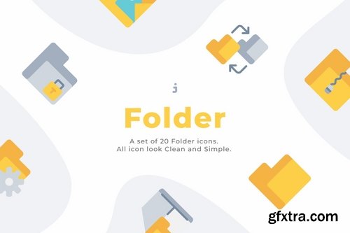 20 Folder icons - Flat