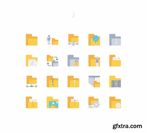 20 Folder icons - Flat