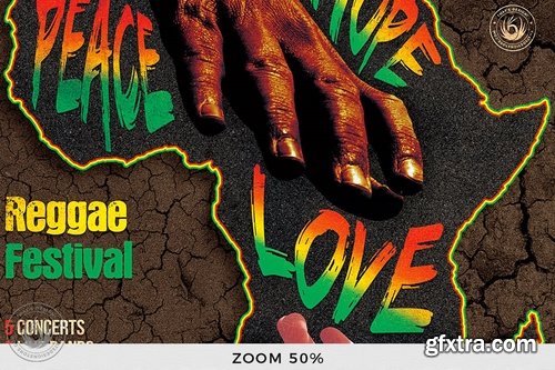 Reggae Africa United Flyer Template