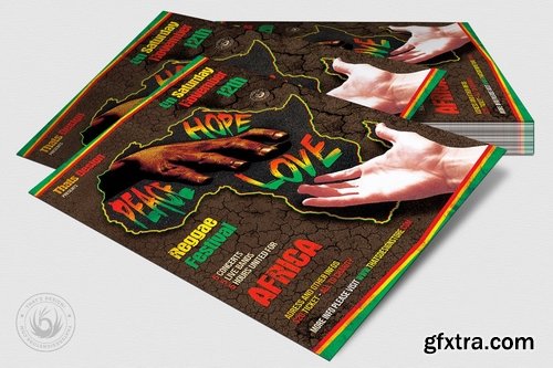 Reggae Africa United Flyer Template