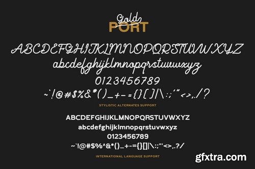 Gold Port - Font Duo